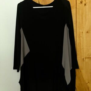 Elegant Black and Gray Women's Tunic